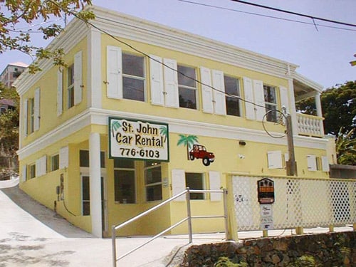 St. John Car Rental Storefront