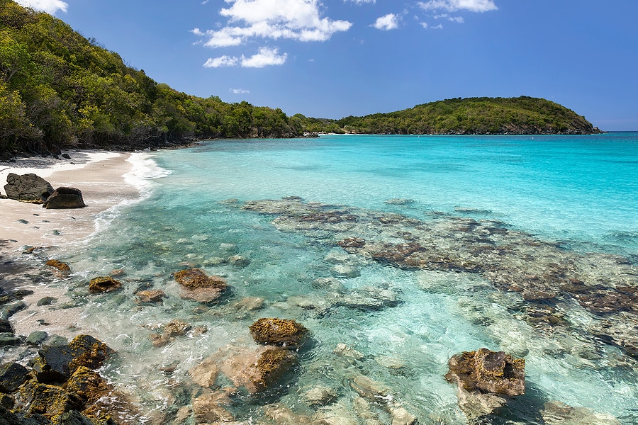 Visit Hawksnest Bay in a Jeep Rental